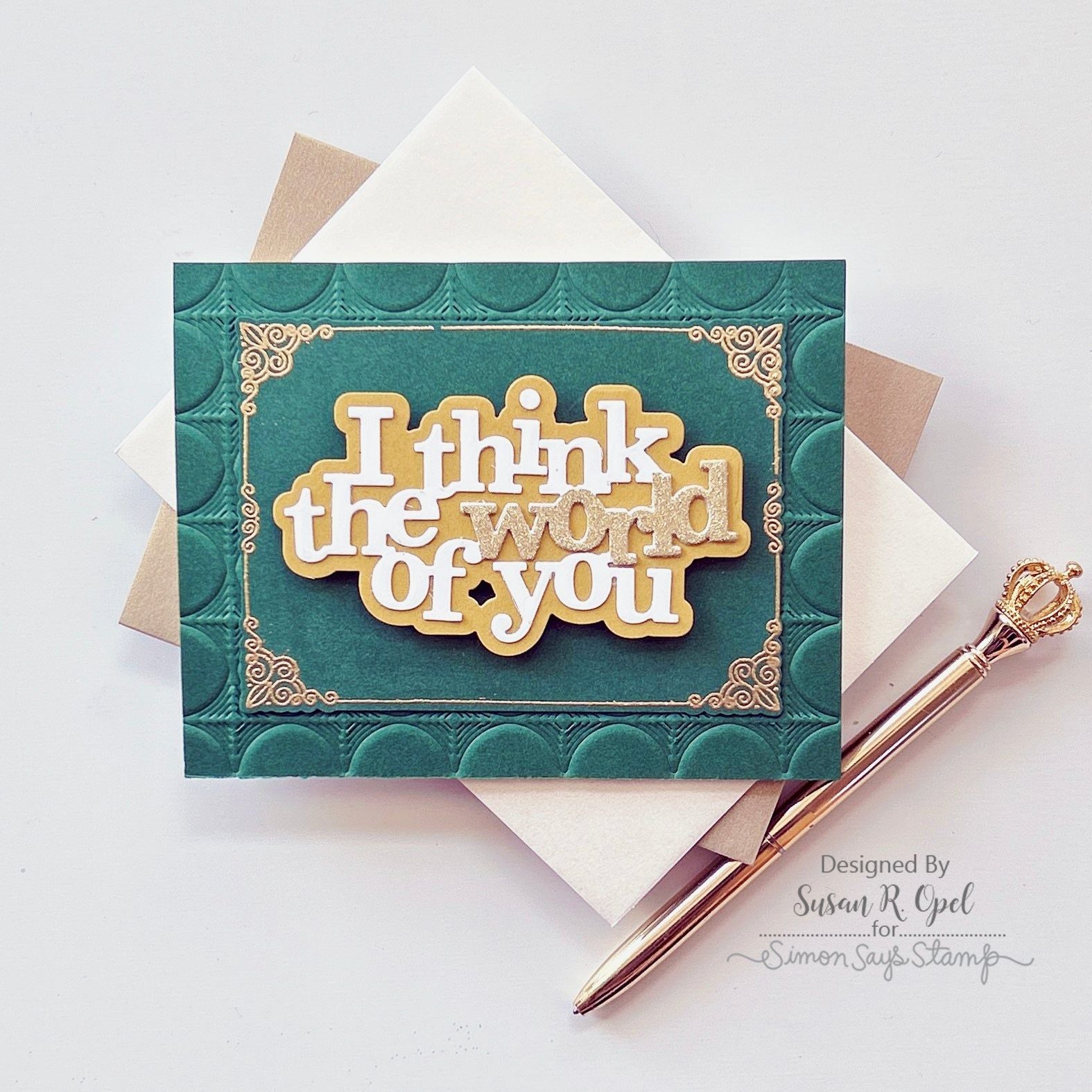 Simon Says Stamp Whirl Diamond Plate Wafer Dies s872 Sweetheart Love Card