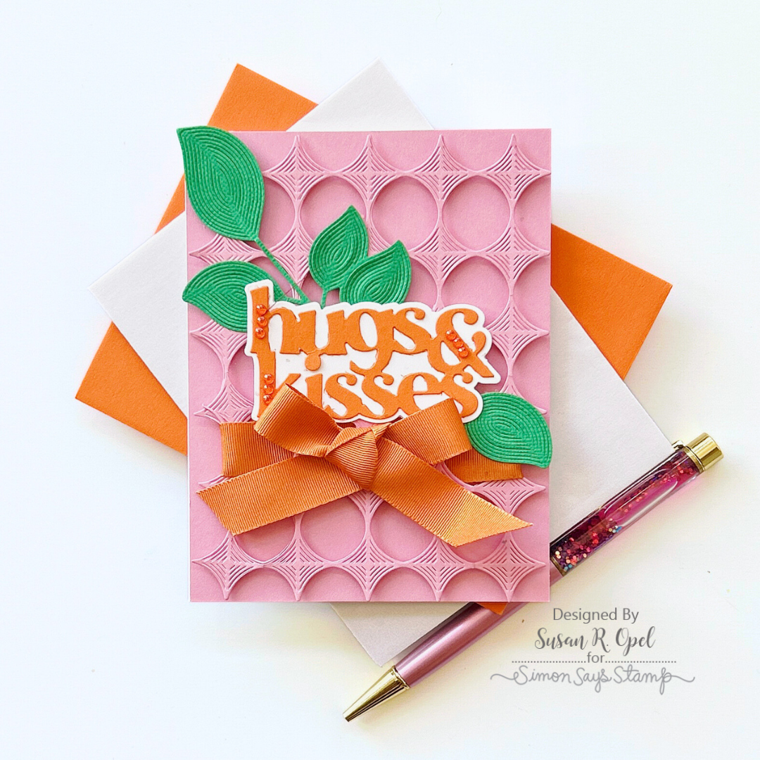 Simon Says Stamp Whirl Diamond Plate Wafer Dies s872 Sweetheart Love Card
