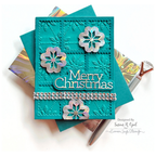 Simon Says Stamp Whirl Nordic Medallion Wafer Die s978 DieCember Christmas Card