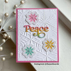 Simon Says Stamp Whirl Nordic Medallion Wafer Die s978 DieCember Christmas Card