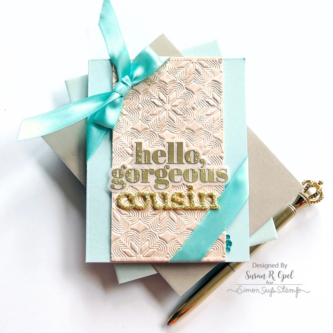 Simon Says Stamp Whirl Nordic Plate Wafer Die s970 DieCember Cousin Card