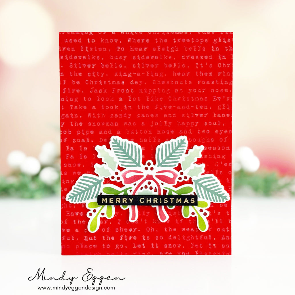 Simon Says Clear Stamp White Christmas Text 1228ss Christmas Card | color-code:ALT10