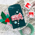 Simon Says Clear Stamp White Christmas Text 1228ss Christmas Gift Card Holder 