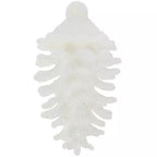 White Glitter Pinecones Ornament Set 5706460
