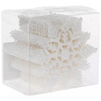 White Glitter Snowflake Ornaments 5705439 in packaging