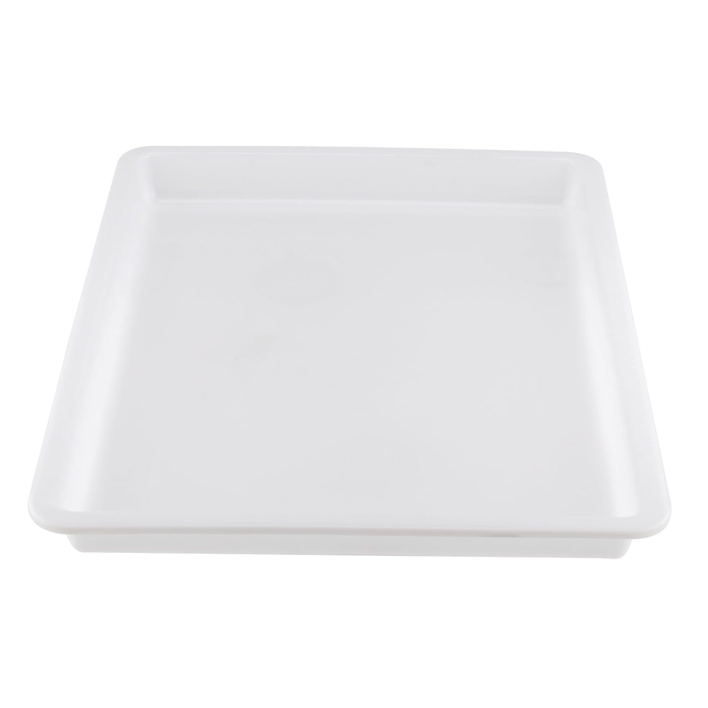 White Plastic Art Tray 15.5 x 11 x 1.5 Inches