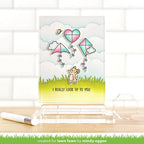 Lawn Fawn Whoosh, Kites! Clear Stamps Dies and Coloring Stencils Bundle I Really Look Up to You | color-code:alt2