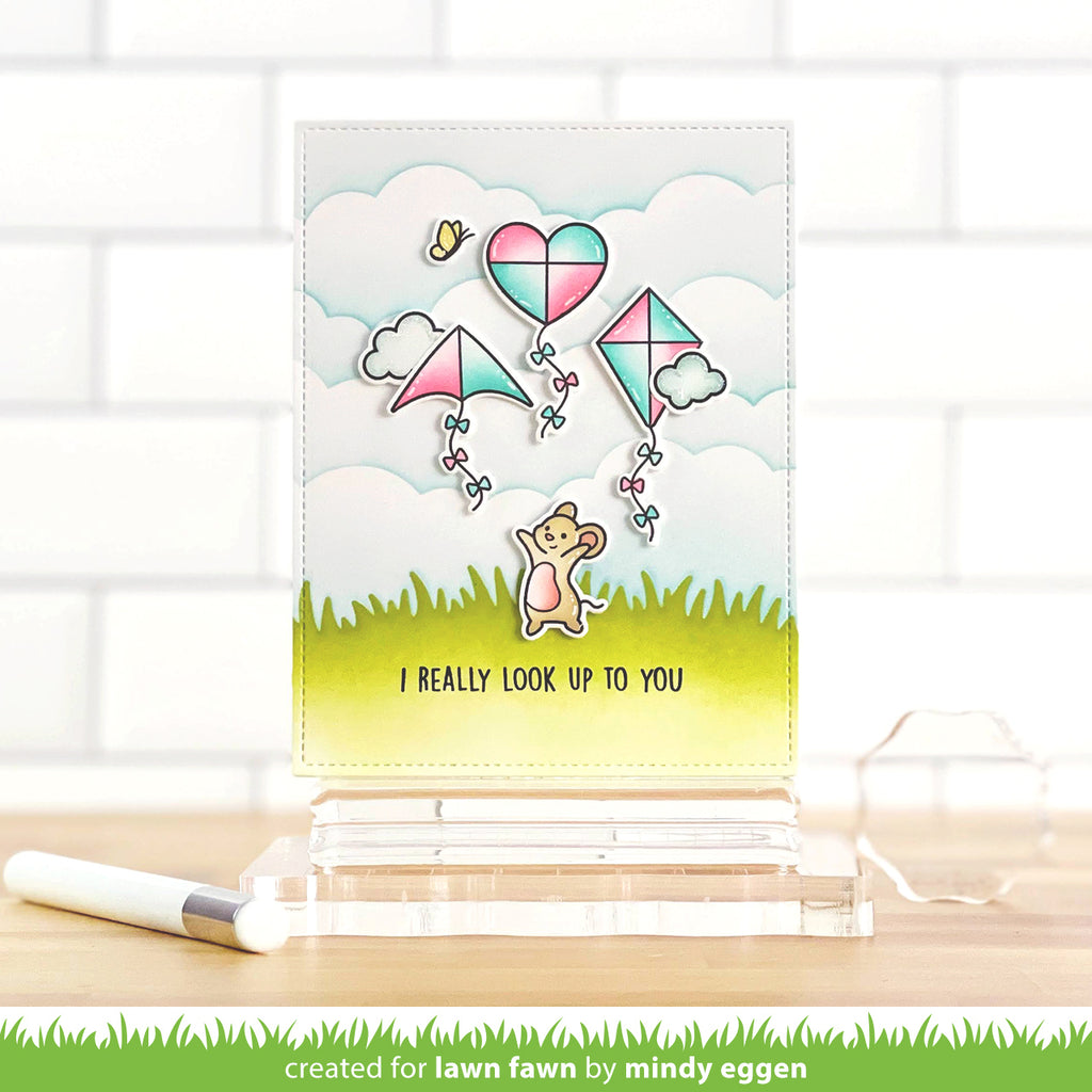 Lawn Fawn Whoosh, Kites! Coloring Stencils lf3544 I really look up | color-code:alt1
