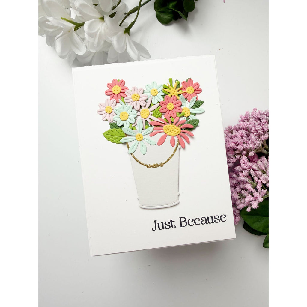 Simon Says Stamp Wildflower Bucket Wafer Dies s1124 Beautiful Moments Card