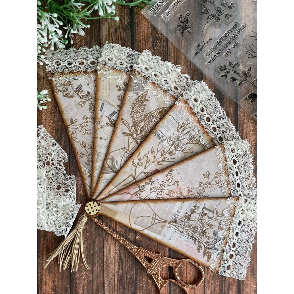 Simon Says Stamps and Dies Wildflower Cuttings set1003wc Friend Like You Vintage Fan