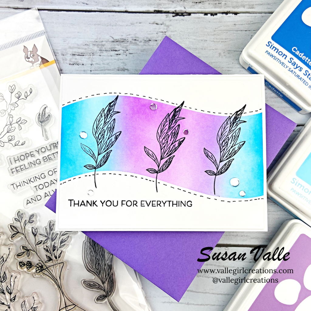 Simon Says Clear Stamps Wildflower Cuttings 2229ssc Friend Like You Thank You Card | color-code:ALT02