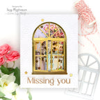 Simon Says Stamp Window Trio Wafer Dies 1401sd Miss You Card | color-code:ALT09