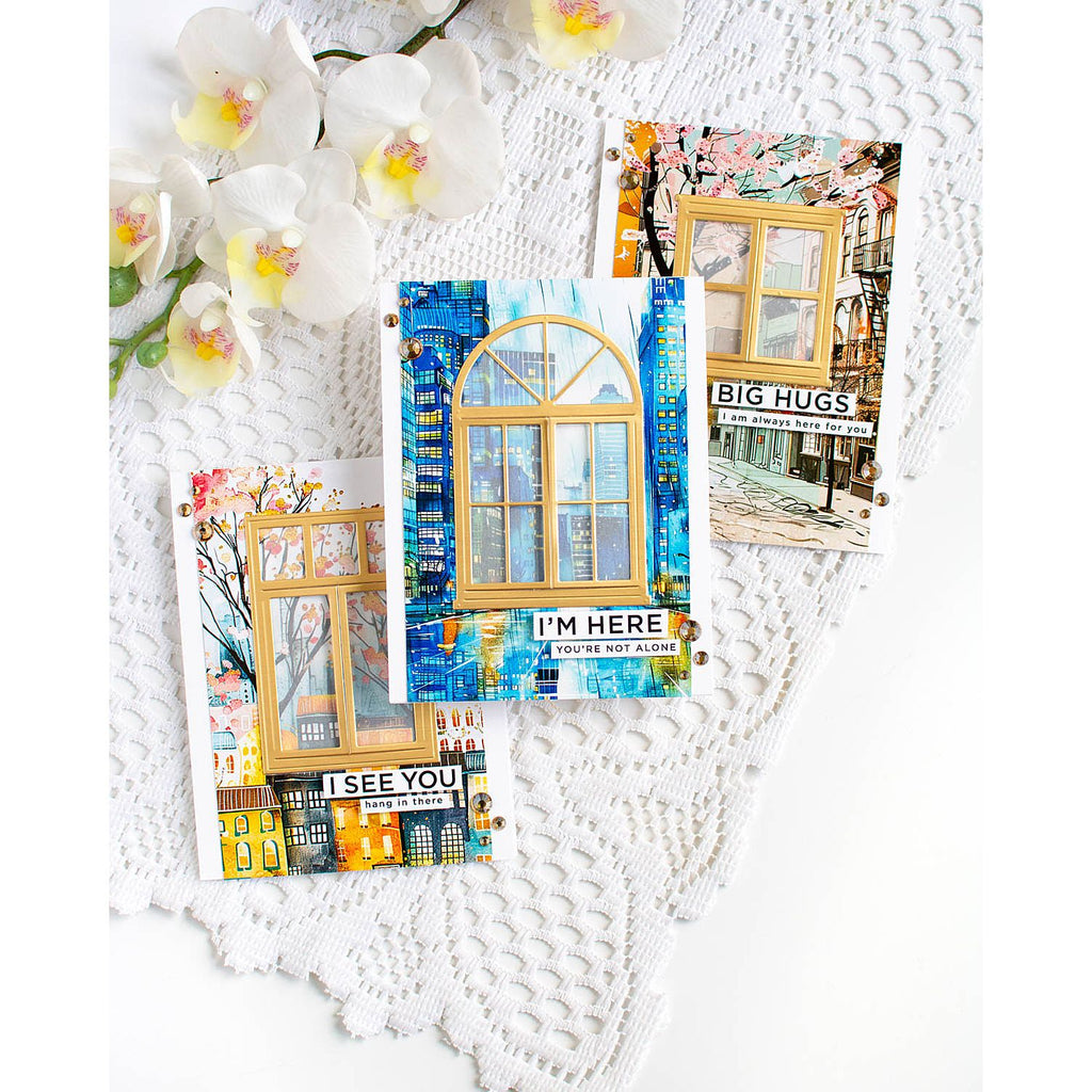 Simon Says Stamp Window Trio Wafer Dies 1401sd Encouragement Cards | color-code:ALT15