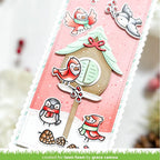 Lawn Fawn Set Build-A-Birdhouse and Christmas Add-On Dies holiday slimline