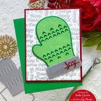 Simon Says Stamp Winter Mitten Wafer Dies s861 Season Of Wonder Christmas Card
