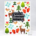 Simon Says Stamp Wintertime Celebration Plate Wafer Die s1064 Sugar and Spice Holiday Card