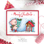 Simon Says Clear Stamps Wintertime Critters sss202730c Season Of Wonder Christmas Card
