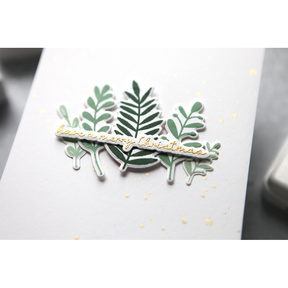 CZ Design Clear Stamps Winter Wishes cz282c All The Joy Christmas Card | color-code:ALT06