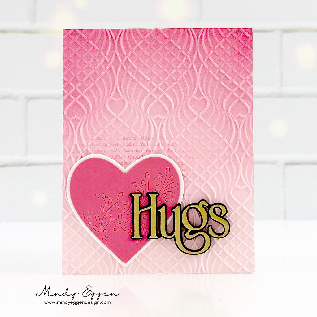 Simon Says Stamp Embossing Folder Wirework Hearts sf583 Heart to Heart