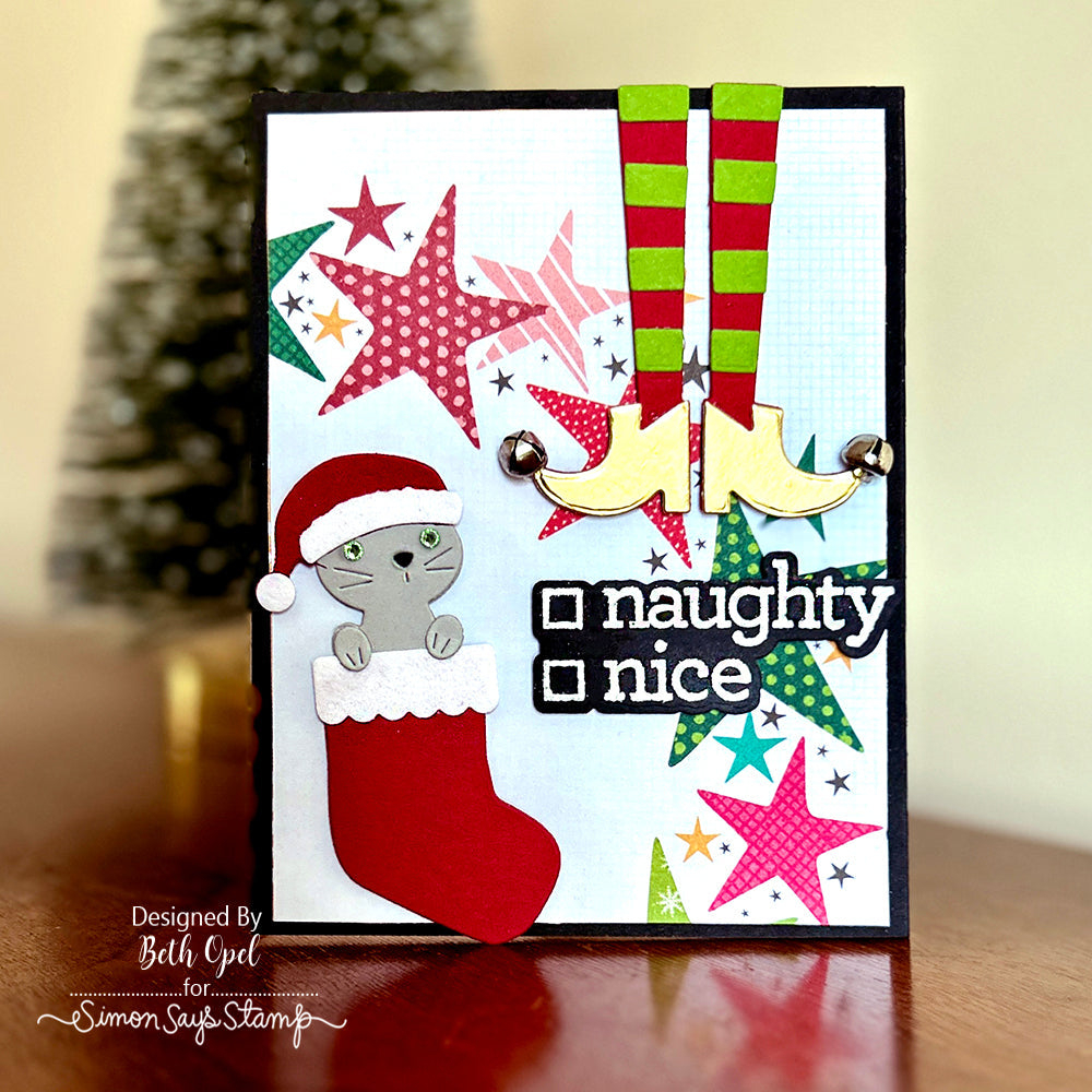 Simon Says Stamp Witch Feet Wafer Dies 1187sd Christmas Card