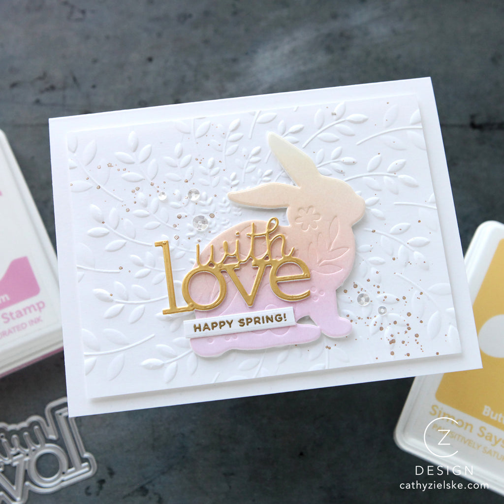 CZ Design With Love Wafer Dies czd290 Beautiful Moments With Love Card | color-code:ALT05