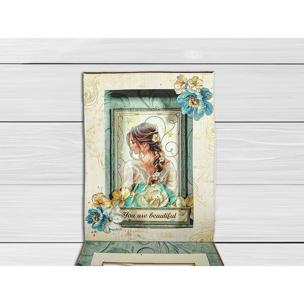 Stamperia Masquerade Flowers And Labels Clear Stamps wtk214