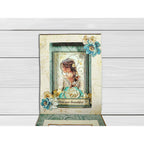 Stamperia Masquerade Flowers And Labels Clear Stamps wtk214