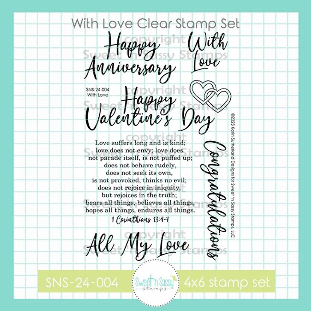 Sweet 'N Sassy With Love Clear Stamps sns-24-004