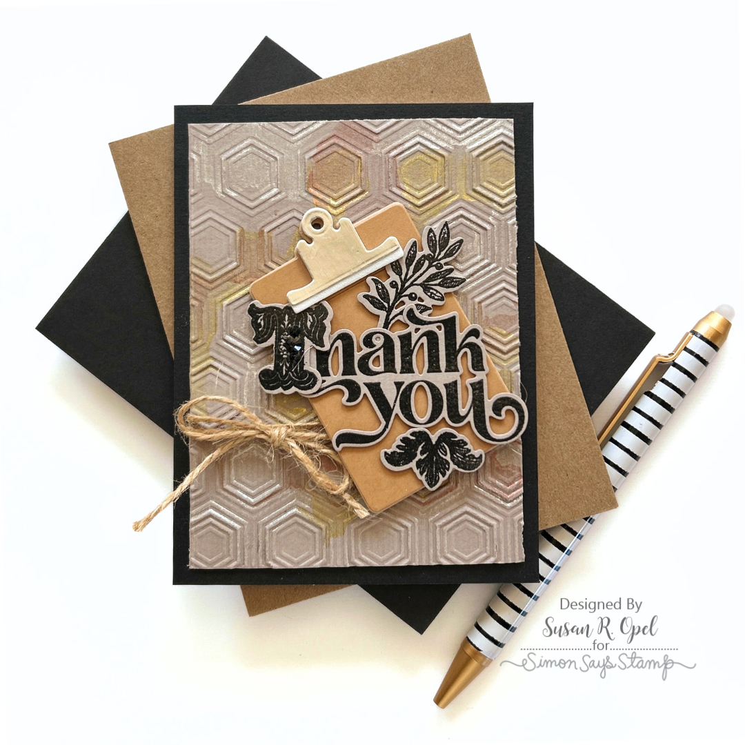 Simon Says Stamp With Thanks Wafer Dies 8010sdc You Are My Favorite Thank You Card