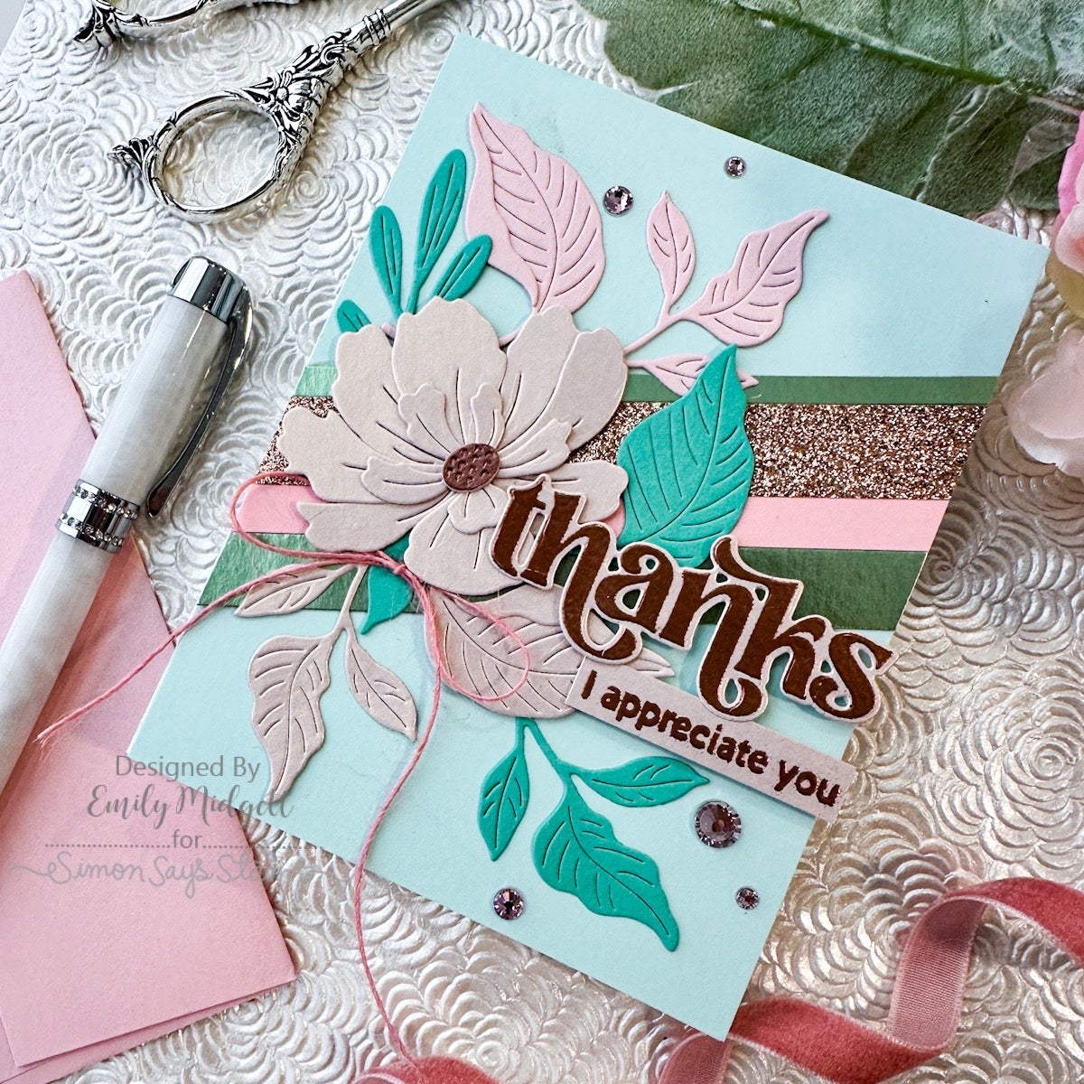 Simon Says Clear Stamps With Thanks 3198ssc You Are My Favorite Thank You Card | color-code:ALT04