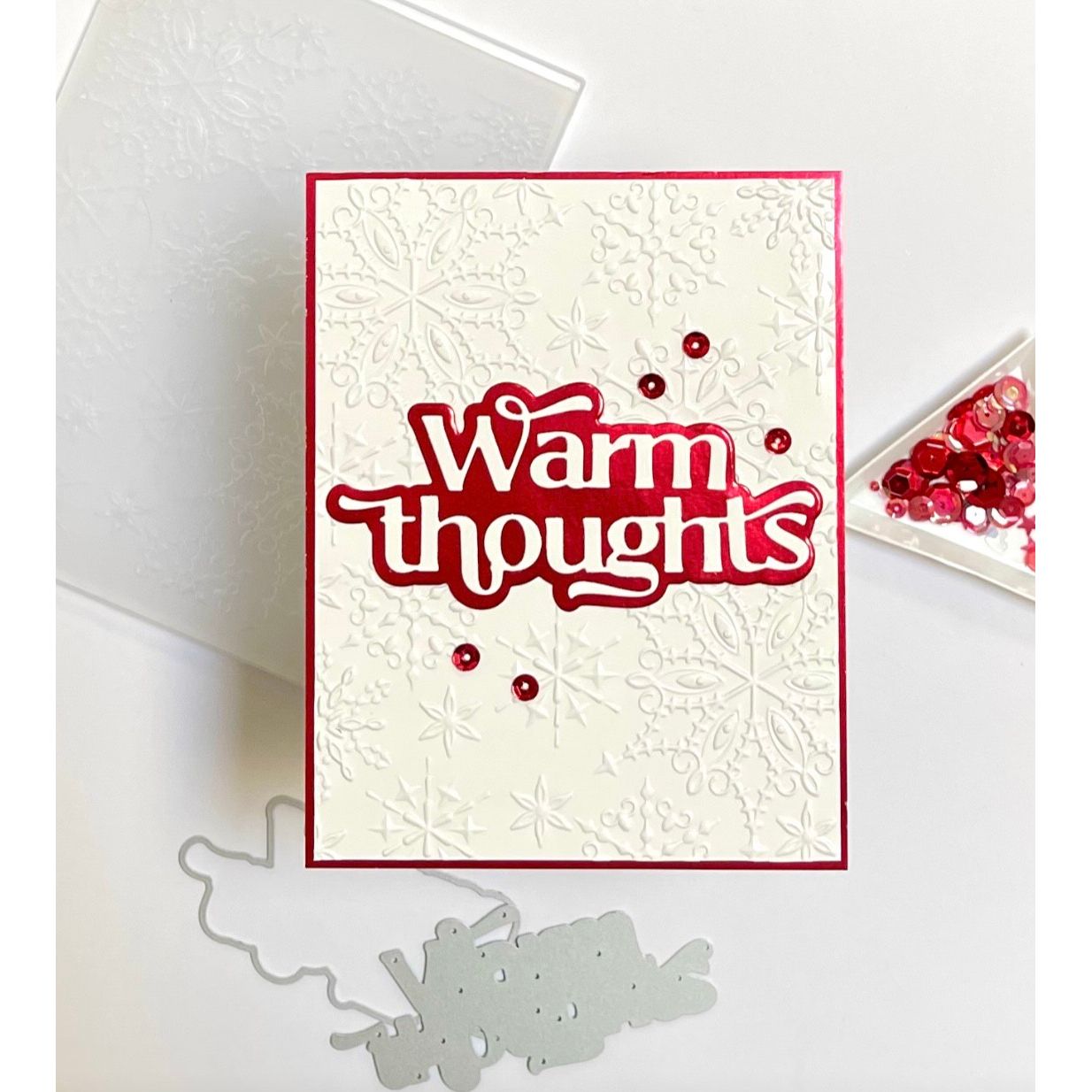 Simon Says Stamp Embossing Folder Wonderland Snowflakes sf536 Heart to Heart