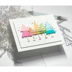 CZ Design Wonky Tree O Wafer Dies czd209 Season Of Wonder Christmas Card