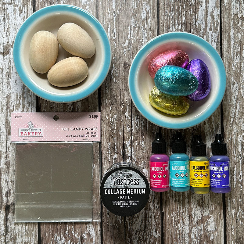 Wooden Egg Pack Of 6 Easter Egg Project | color-code:ALT02