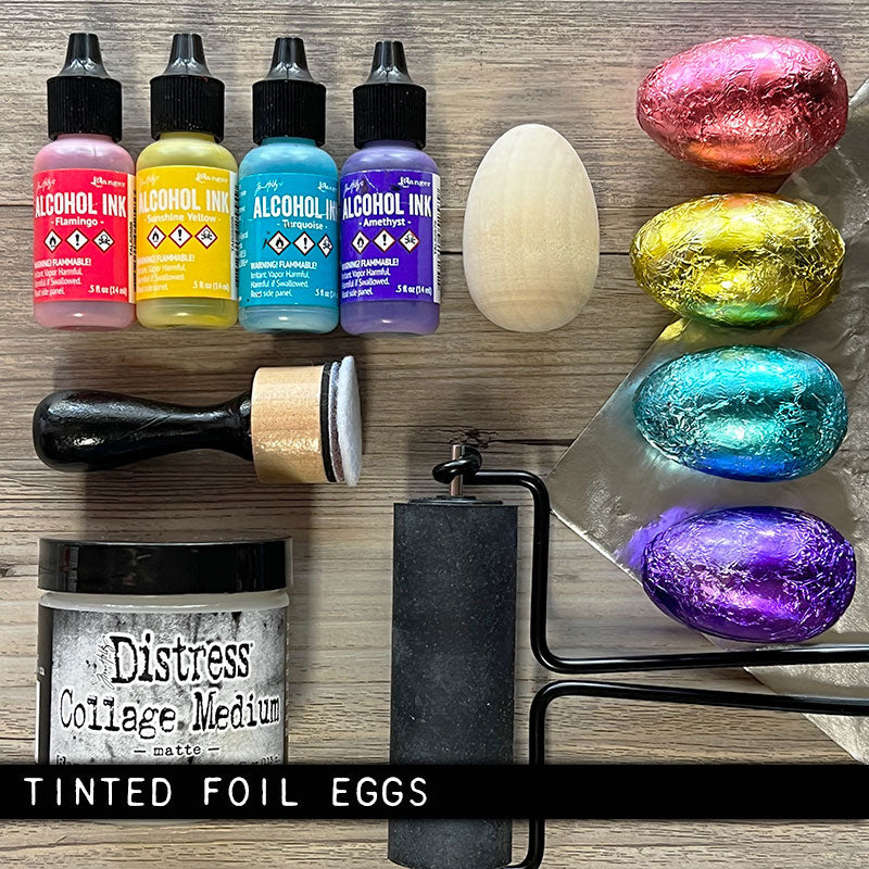 Wooden Egg Pack Of 6 Tinted Foil Eggs | color-code:ALT01