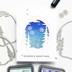 Simon Says Stamp Woodland Treescape Wafer Dies 1231sd DieCember Christmas Card | color-code:ALT03