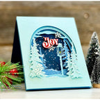 Simon Says Stamp Woodland Treescape Wafer Dies 1231sd DieCember Christmas Card