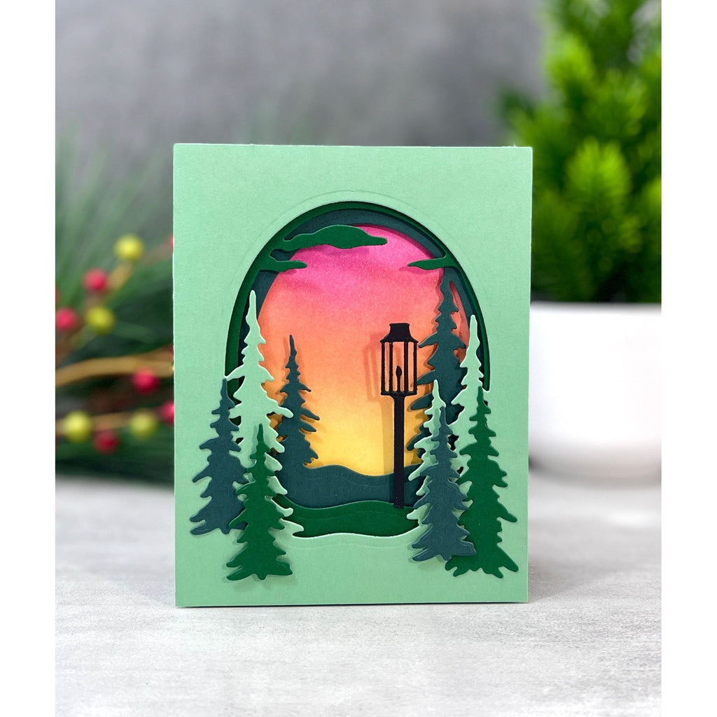 Simon Says Stamp Woodland Treescape Wafer Dies 1231sd DieCember Outdoorsy Card