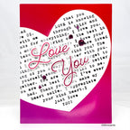 Simon Says Clear Stamp Words of Love 1365ssc Heart to Heart