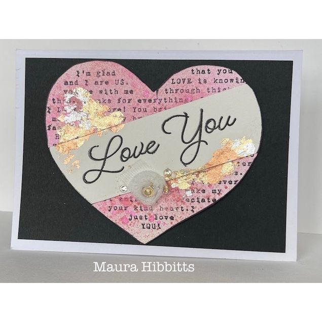 Simon Says Stamp Words of Love Wafer Dies 1555sdc Heart to Heart