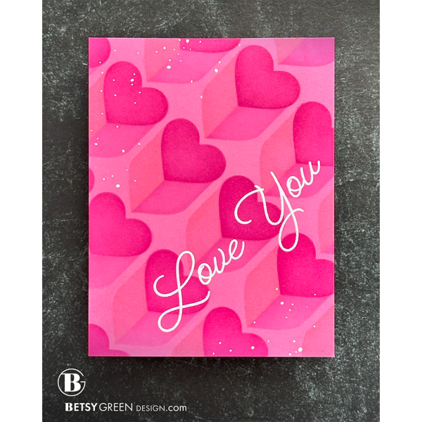 Simon Says Clear Stamp Words of Love 1365ssc Heart to Heart