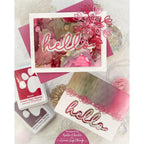 Simon Says Stamp Embossing Folder Woven sf372 Diecember Hello Cards