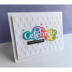 Simon Says Stamp Embossing Folder Woven sf372 Diecember Birthday Card | color-code:ALT02