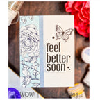 Wow Embossing Powder Bluebell Mist ws435r feel better soon card