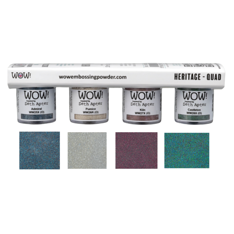 Wow Embossing Powder Heritage Quad Mixed Media Set wowkq005