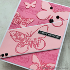 Wow Embossing Powder Shockwave wr14r butterflies happy birthday card