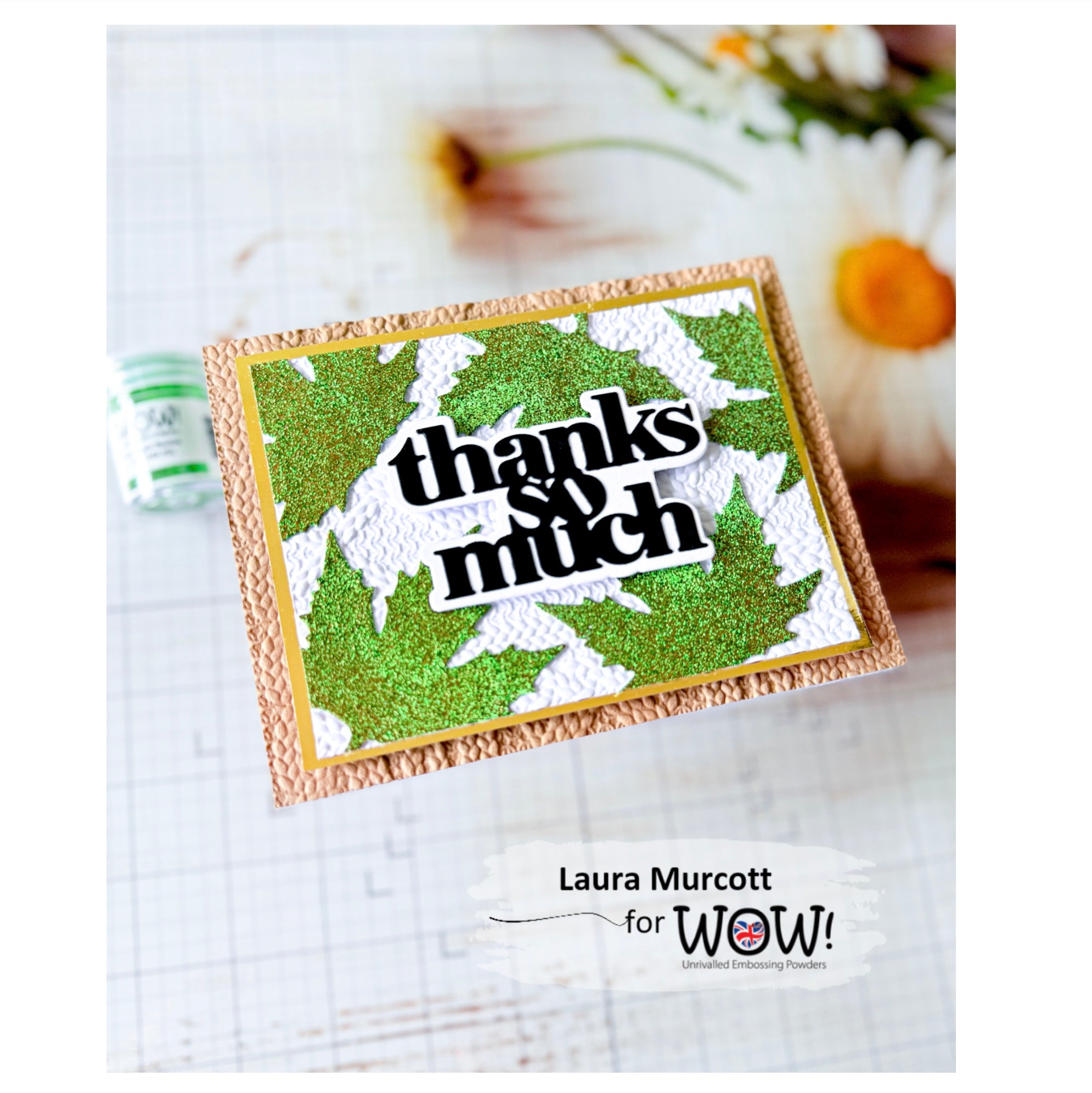 Wow Embossing Powder Verdigris Revive wl134x thanks so much card