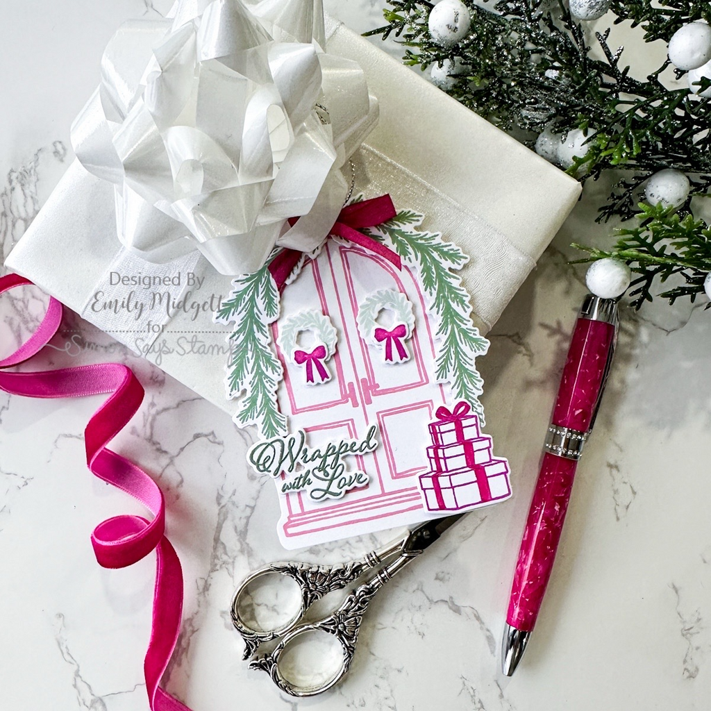 Simon Says Stamp Wrapped with Love Door Wafer Dies 1524sdc Christmas Tag | color-code:ALT04
