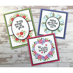 Gina K Designs WREATH BUILDER Clear Stamps 2385 cards