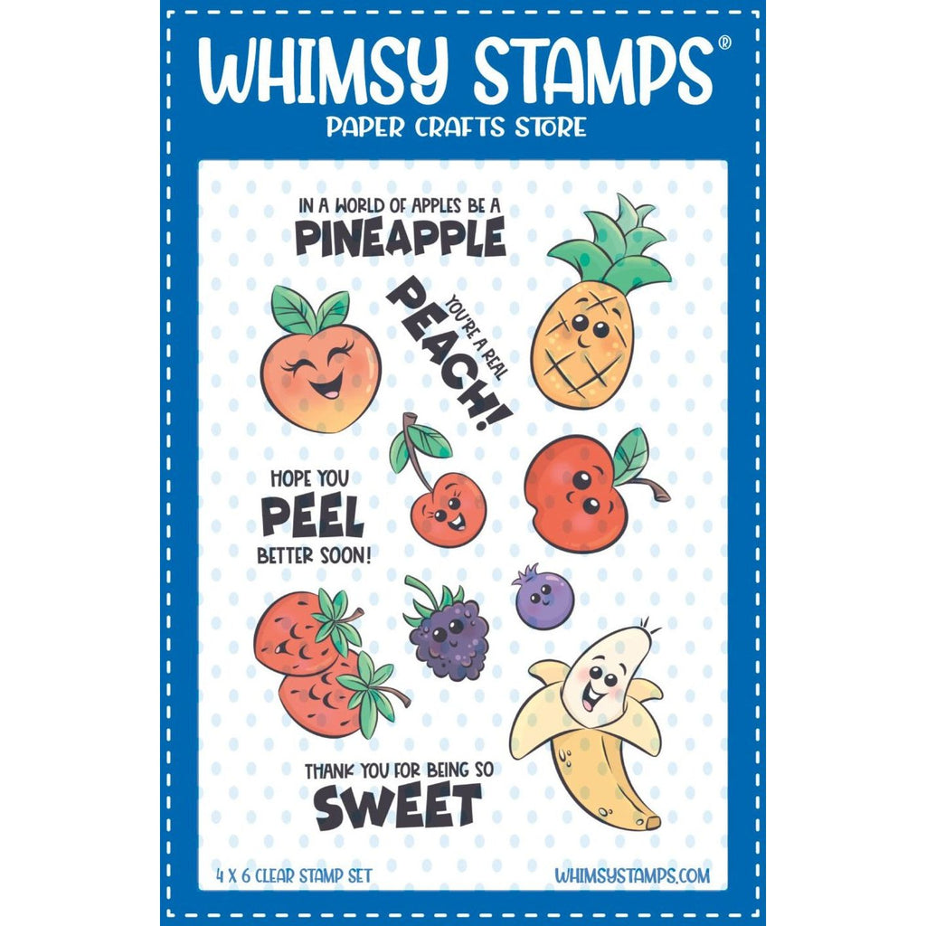 Whimsy Stamps Fun Fruit Clear Stamps KHB203
