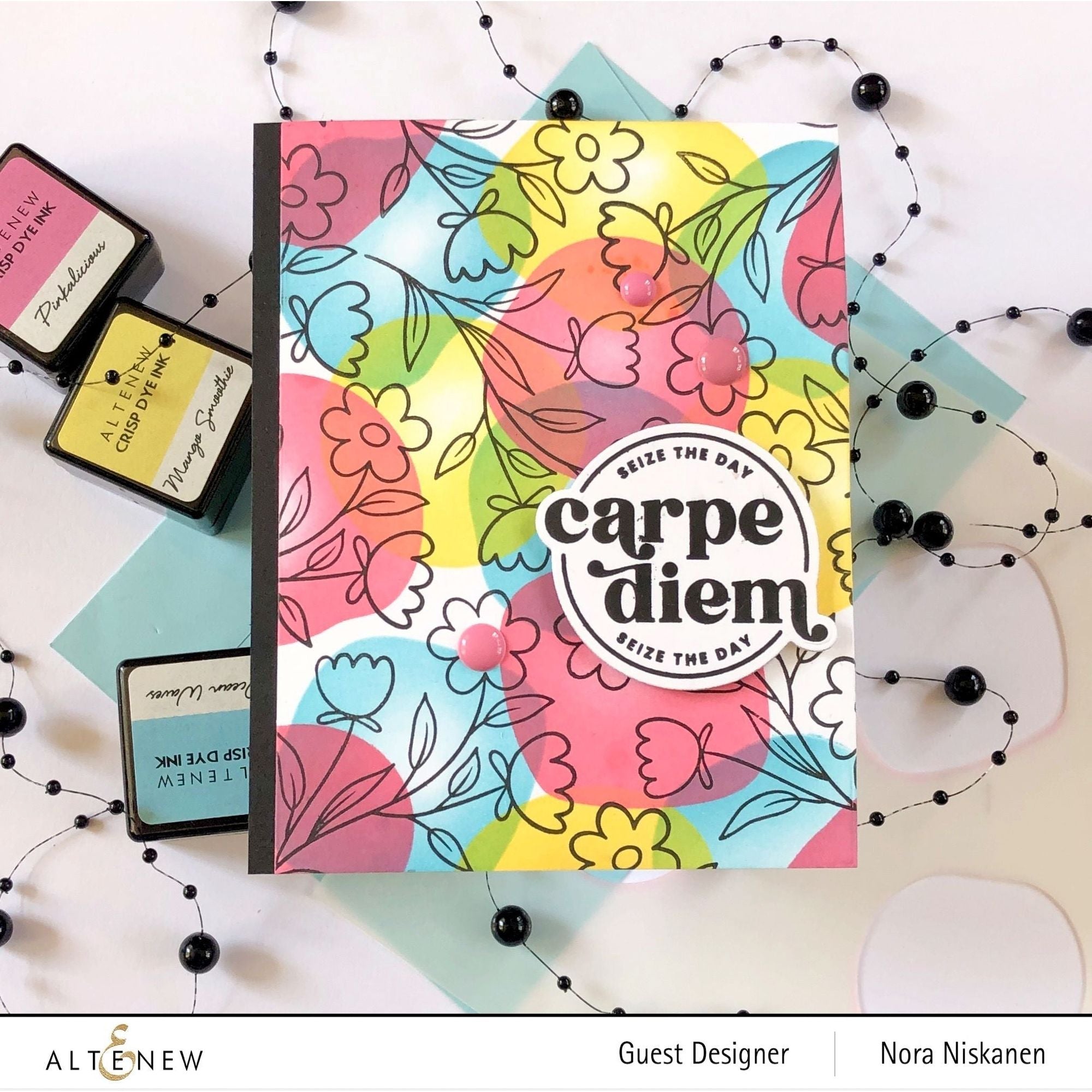 Altenew Dainty Flowers Clear Stamps ALT7959 carpe diem